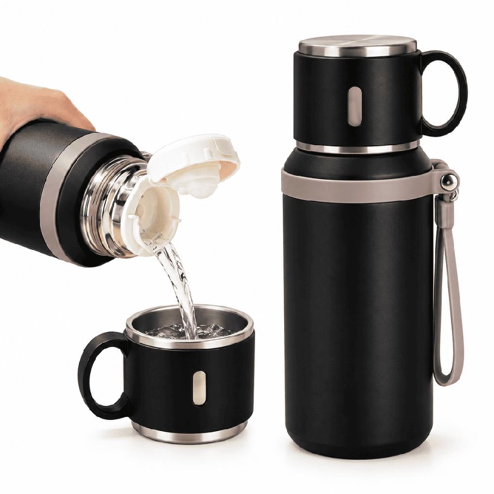 Termo de acero inoxidable 1500 ml-Negro