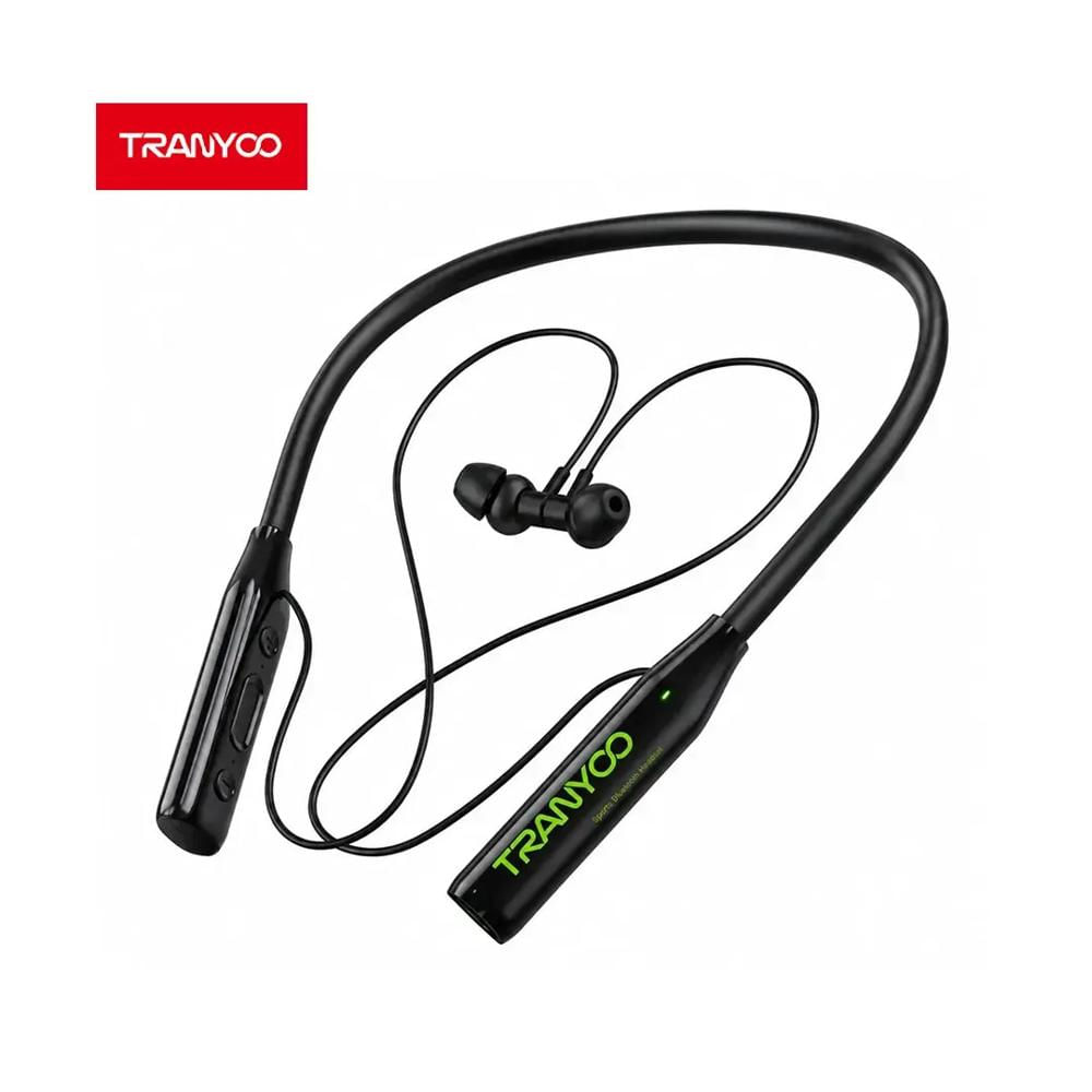 Audífonos Tranyoo T-M31 Bluetooth 5.4 Cuello Negro