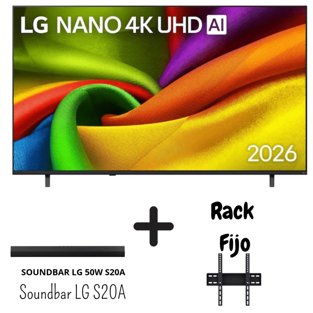 Televisor LG 70 Pulgadas NANOCELL UHD 4K WEBOS 70NU850BPSD 1 AÑO DE GARANTIA  BARRA LG RACK FIJO