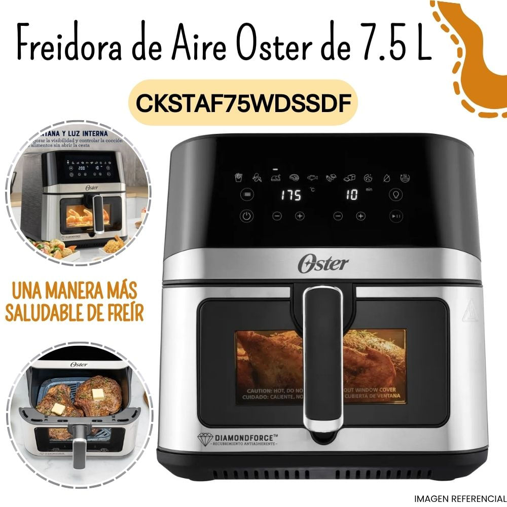 FREIDORA DE AIRE OSTER DE 7.5 L CKSTAF75WDSSDF