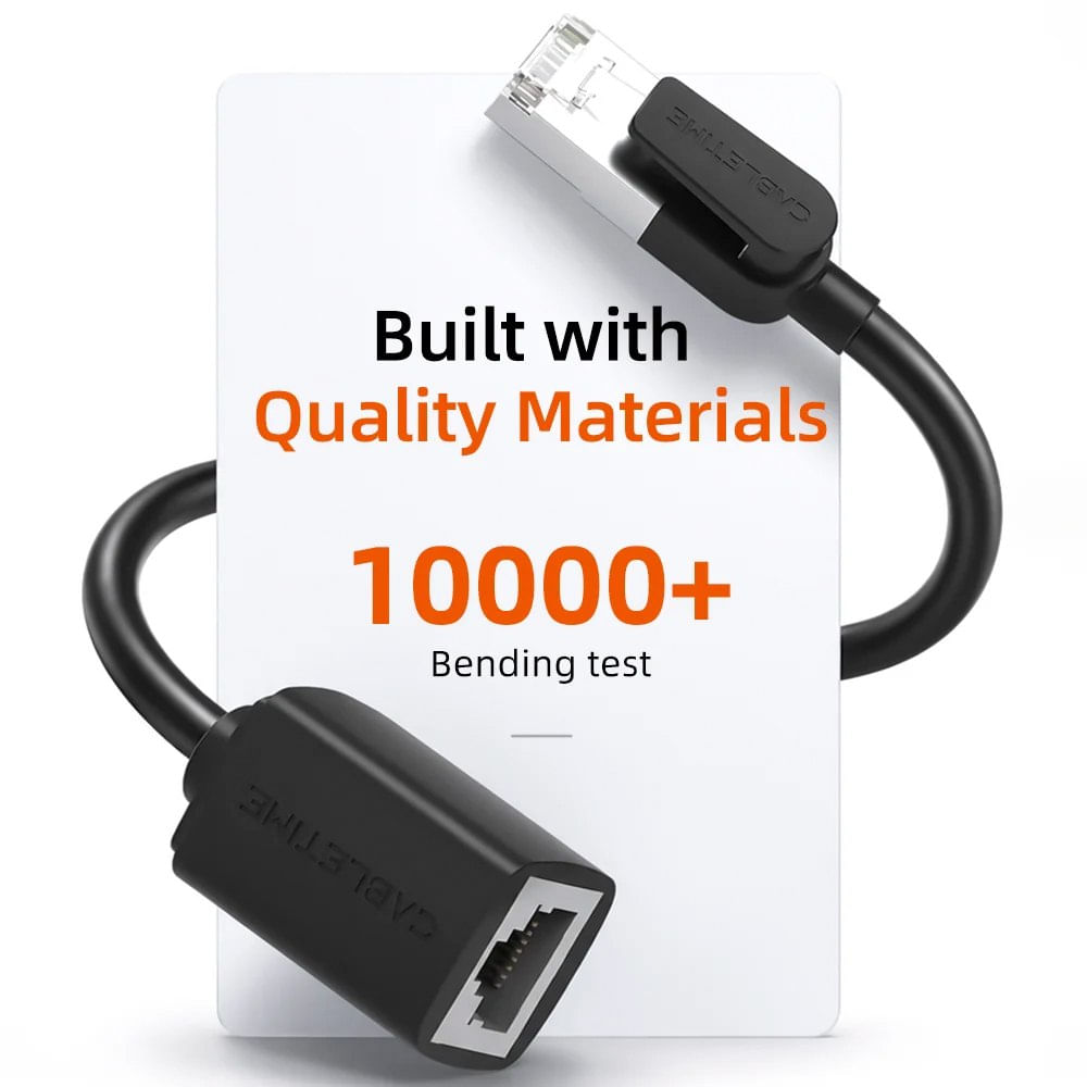 Cable Extensión Ethernet Cat6 RJ45 Macho a Hembra CABLETIME 3 Metros ...