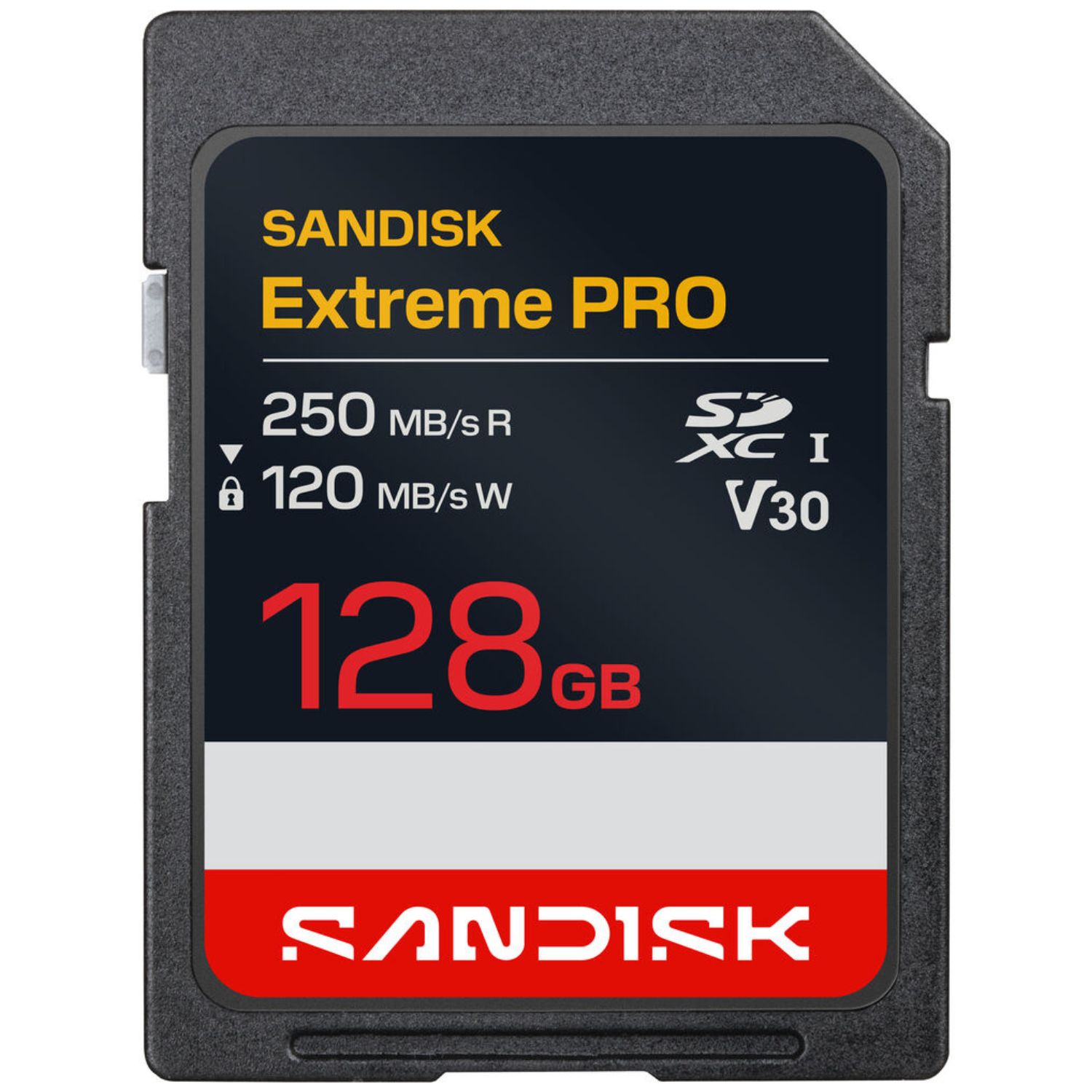 Memoria SD SanDisk Extreme PRO 128GB V30 U3 UHS-I 250MBs 4K