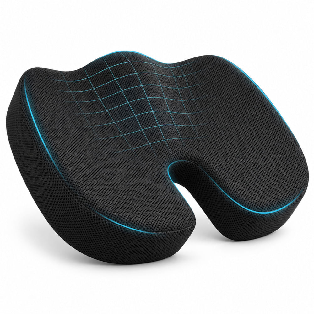 Cojín Ergonómico Para Silla de Oficina Haven TG01 Memory Foam Asiento Coxis
