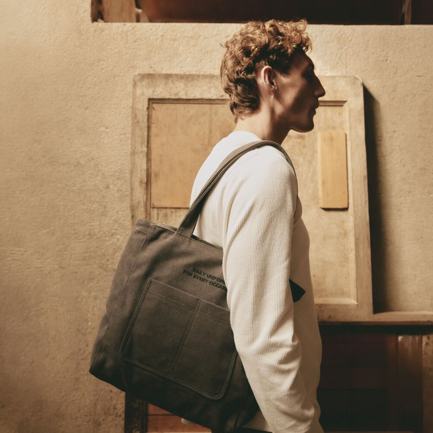 Bolso Hombre Sfera Shopper Marron