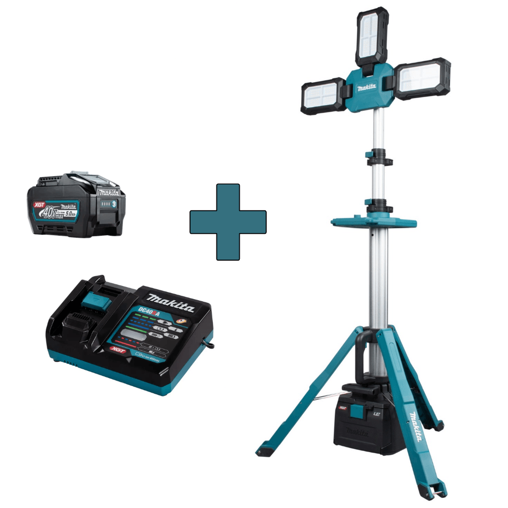 Torre de Luz LED ML014G - Cargador Rápido - Batería MAKITA