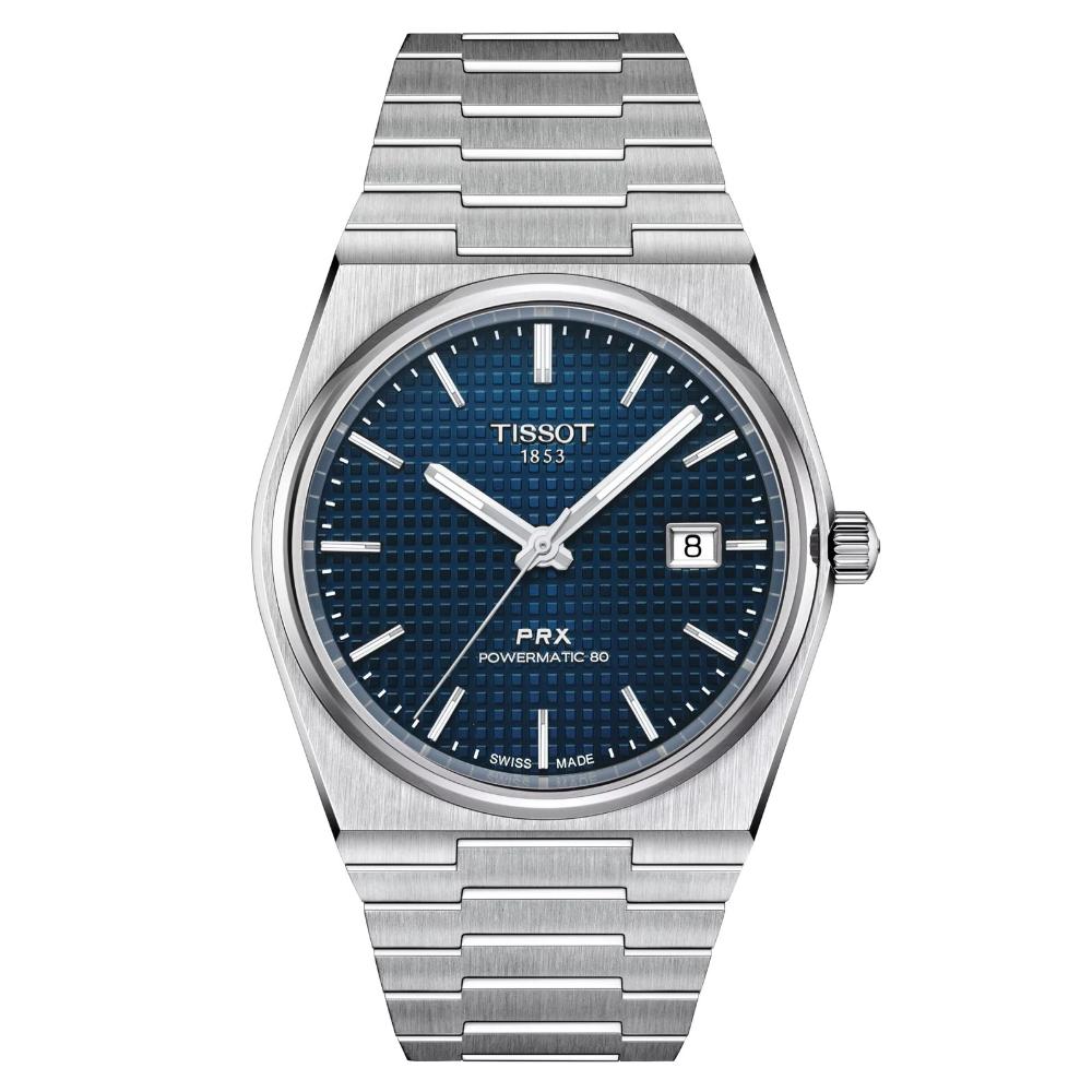 Reloj para Hombre PRX Powermatic 80 Plata y Azul T137.407.11.041.00
