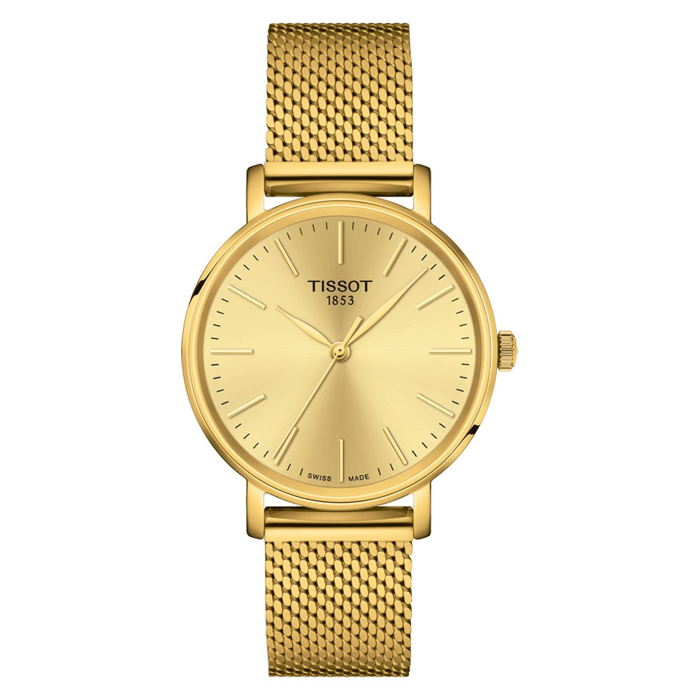 Reloj para Mujer Everytime Quartz 34mm Dorado T143.210.33.021.00
