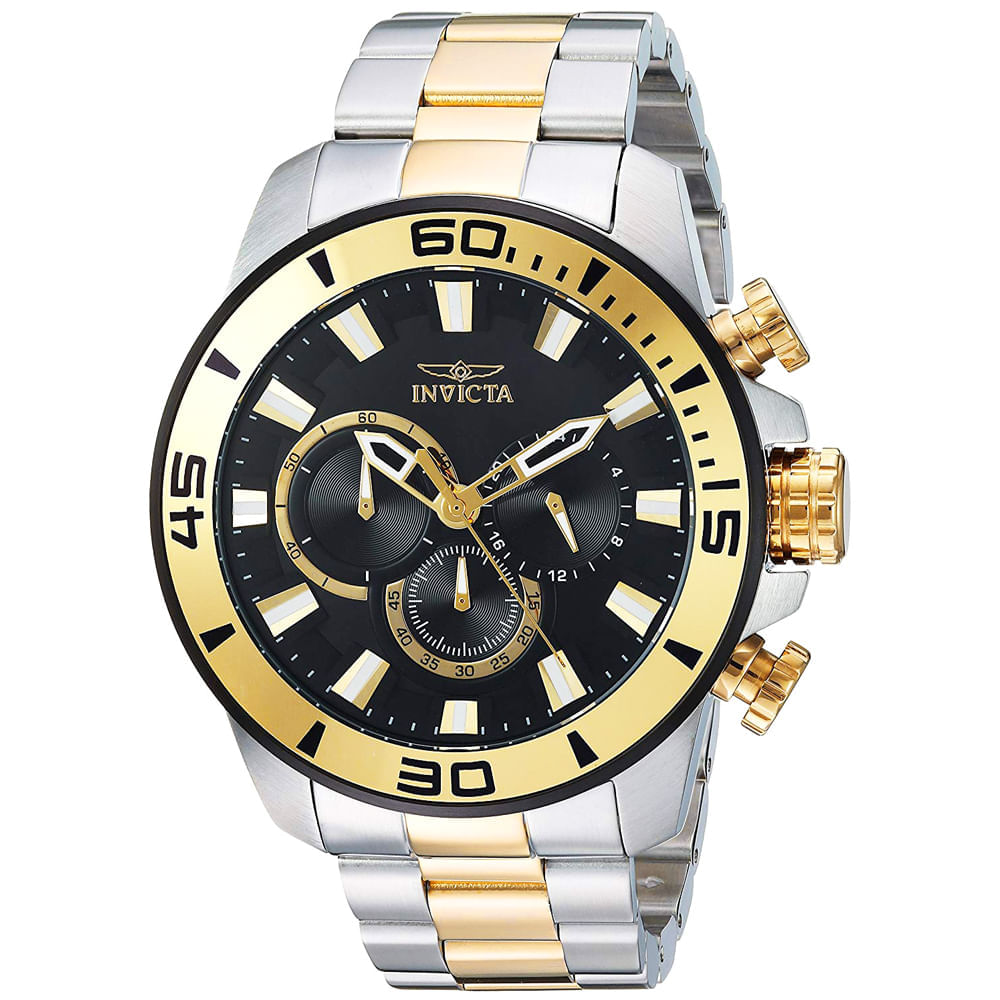Reloj Invicta Pro Diver 22588 Cronometro Acero Inoxidable Plateado