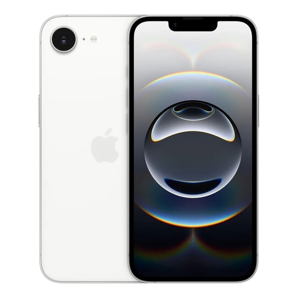 Celular Apple iPhone 16e 128GB 48MP blanco