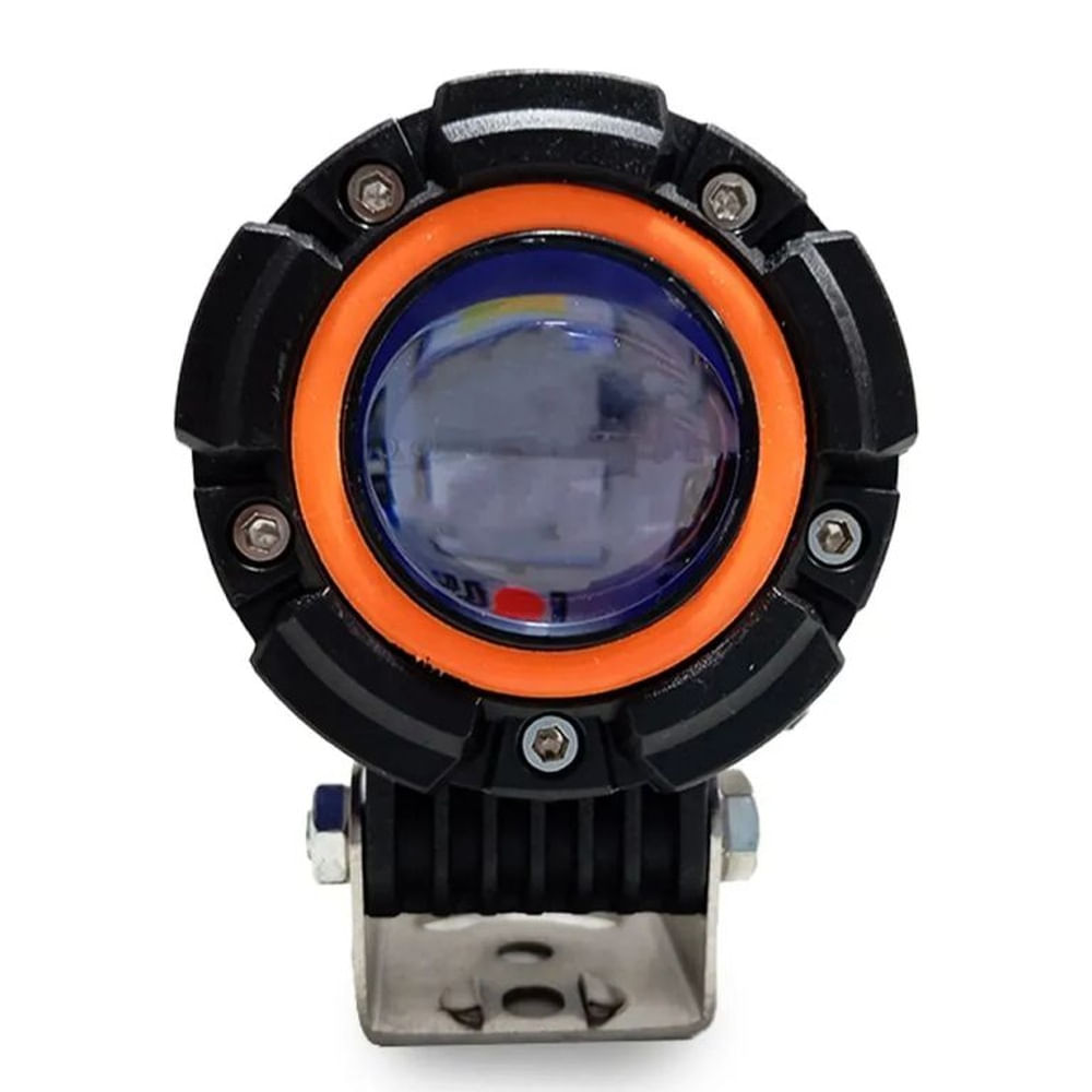 Exploradora Faro Led Aureola Rojo Luz Fijo y Flash 5w X Par