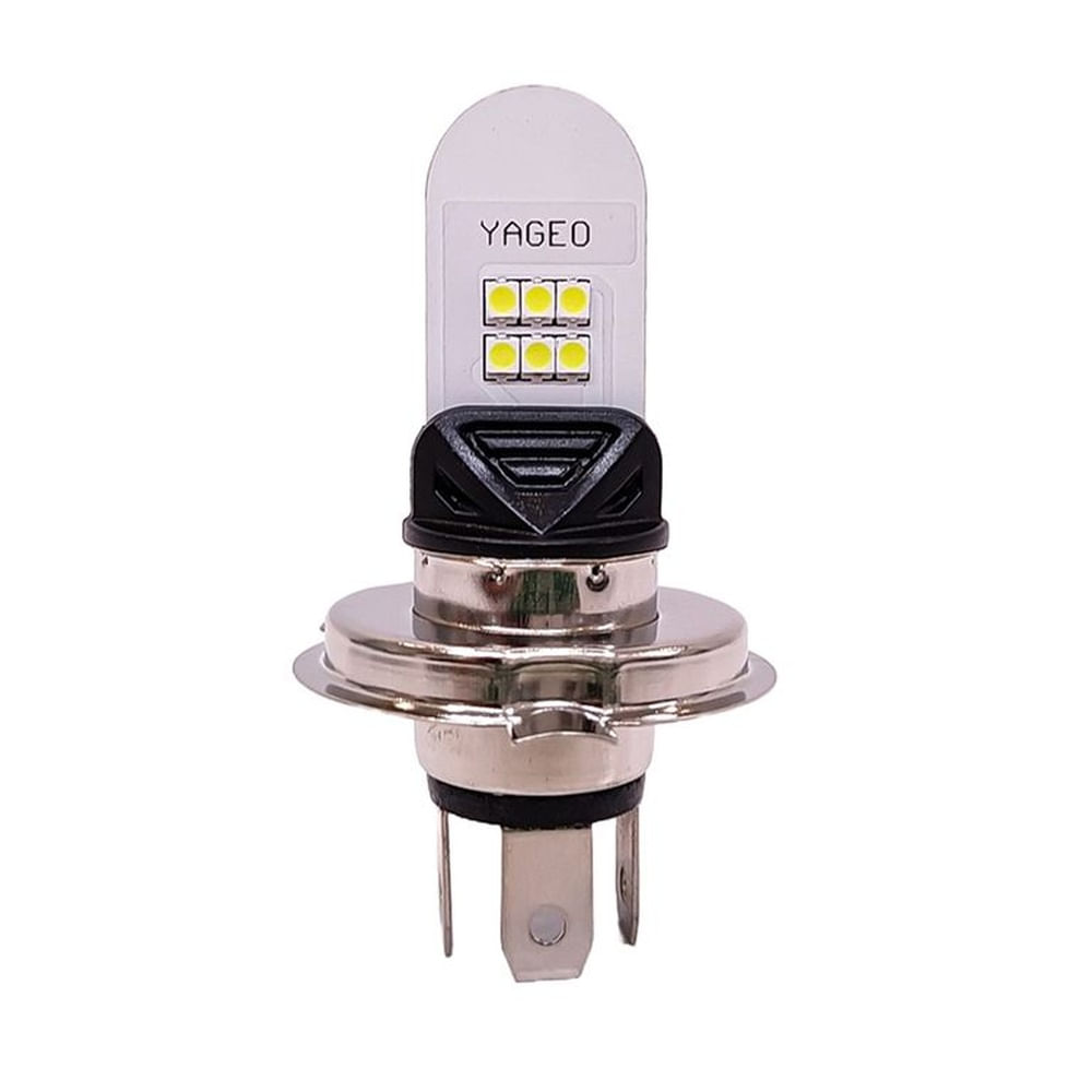 Foco Led Para Moto H4 Hs1 Silver 10w 12v Alta Y Baja Ml
