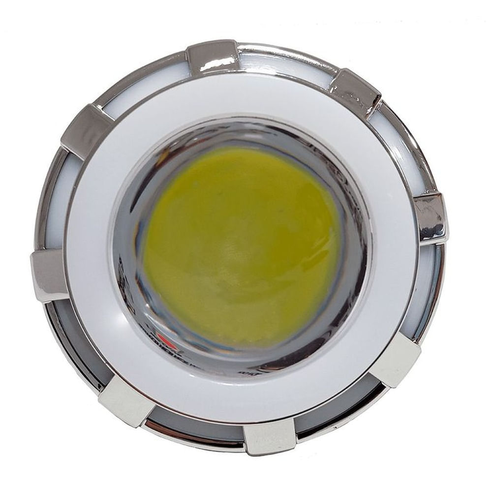 Faro Led Proyector Ojo Diablo Blanco Azul 15w Luz Fijaflash