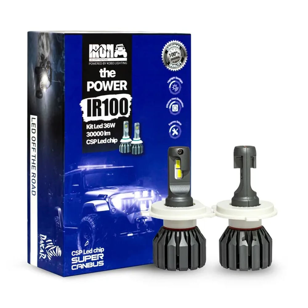 Kit Focos Iron Led IR100 H3 Tecnología Alemana Original