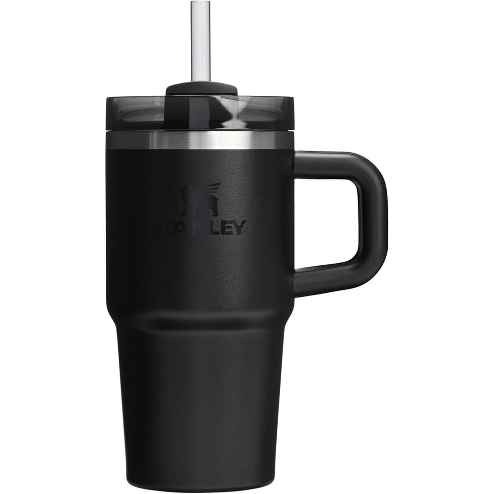 STANLEY QUENCHER H2.0 FLOWSTATE TUMBLER CON ASA Y SORBETE 20 OZ | BLACK 2.0