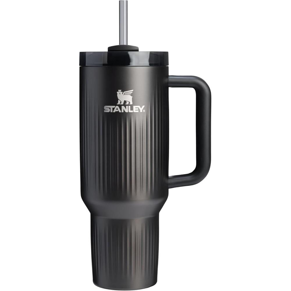 STANLEY QUENCHER H2.0 FLOWSTATE TUMBLER CON ASA 40 OZ | FLUTED BLACK