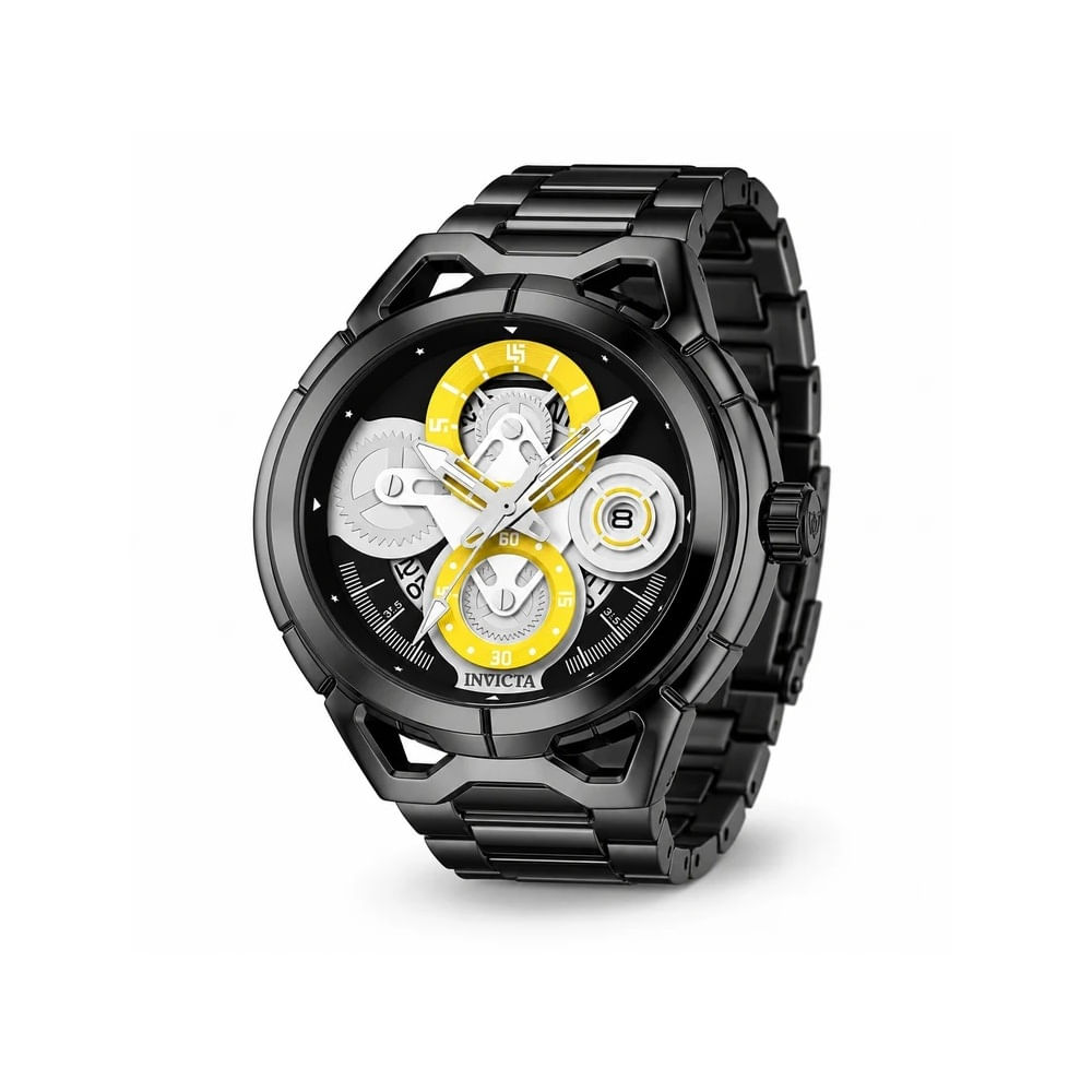 Reloj para hombre Invicta S1 Rally Syncor - 44 mm - negro - 79009