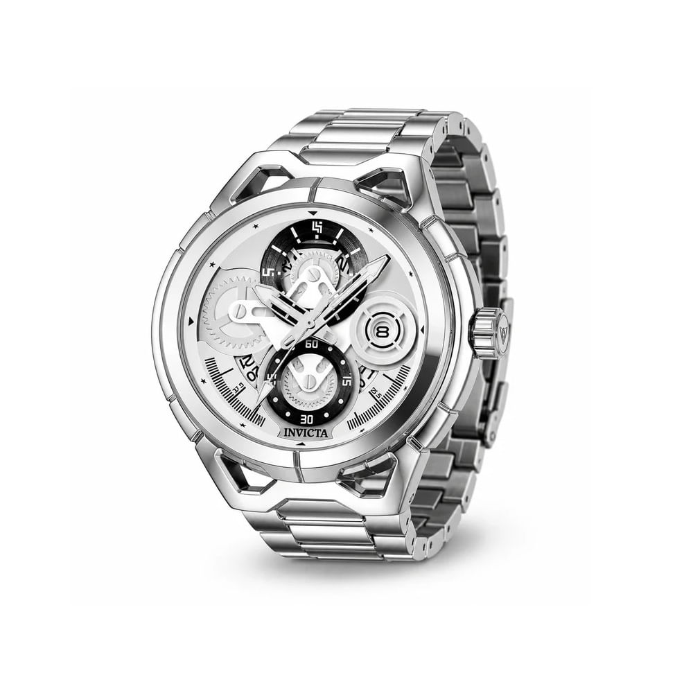 Reloj para hombre Invicta S1 Rally Syncor - 44 mm - plateado - 79010