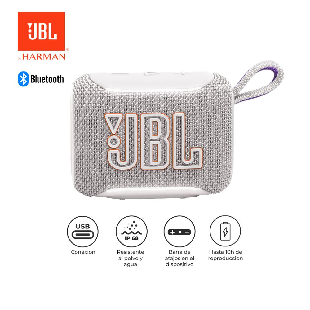 Parlante Bluetooth JBL Go 5 IP68 10Hrs Auracast Portátil Blanco