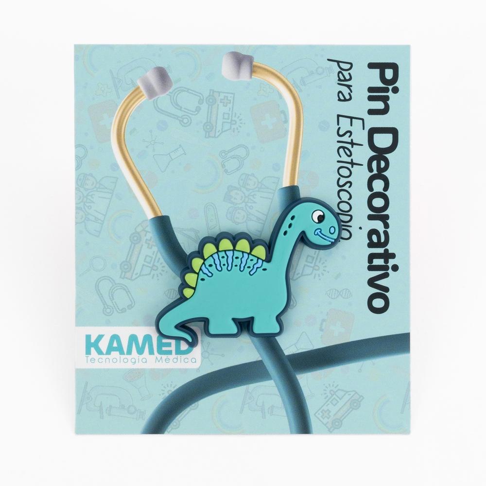 Pin Decorativo para Estetoscopio Modelo Dinosaurio