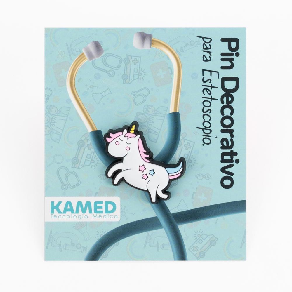 Pin Decorativo para Estetoscopio Modelo Unicornio