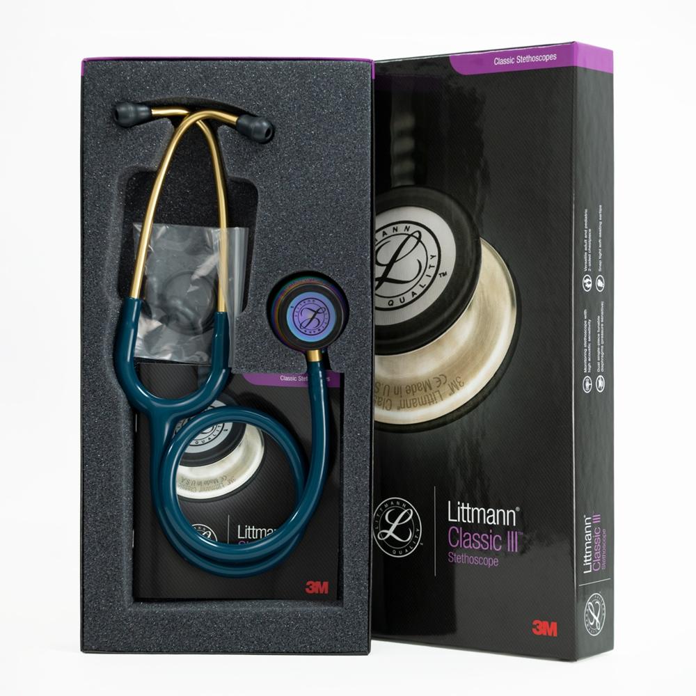 Estetoscopio Littmann Classic III Azul Caribe Arcoíris 5807