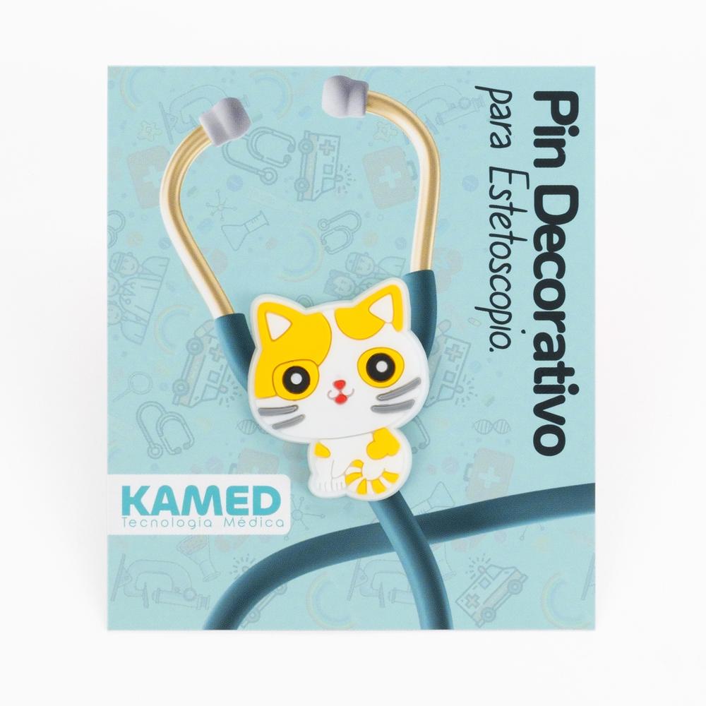 Pin Decorativo para Estetoscopio Modelo Gato
