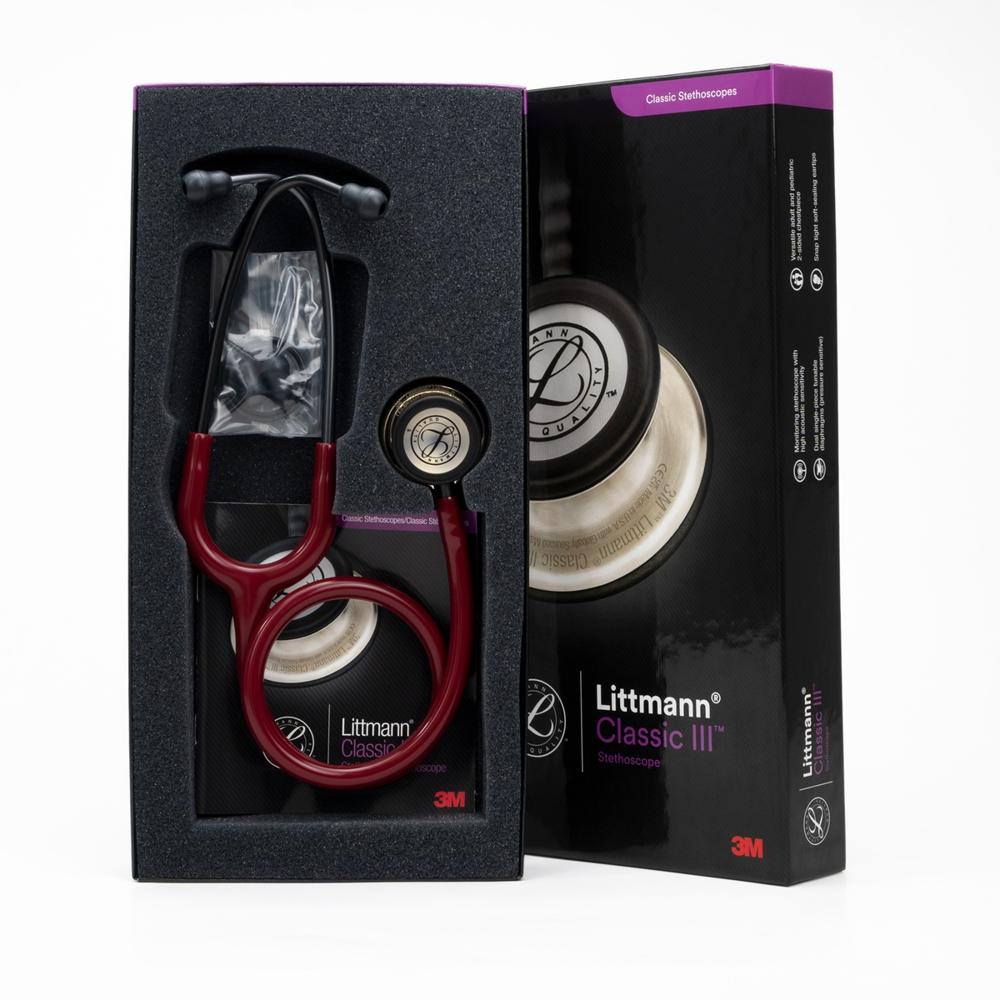 Estetoscopio Littmann Classic III Borgoña Champagne Chestpiece 5864