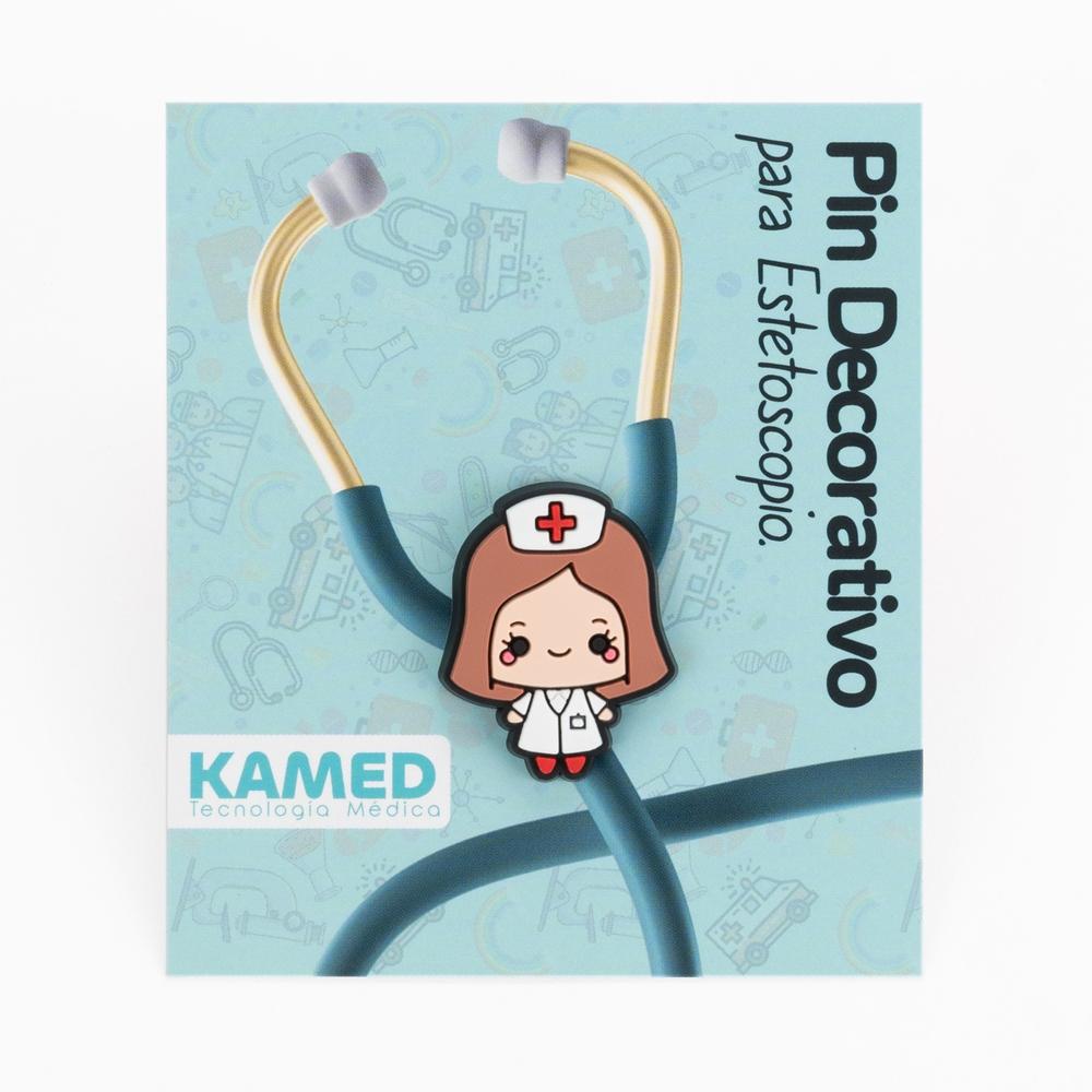 Pin Decorativo para Estetoscopio Modelo Enfermera
