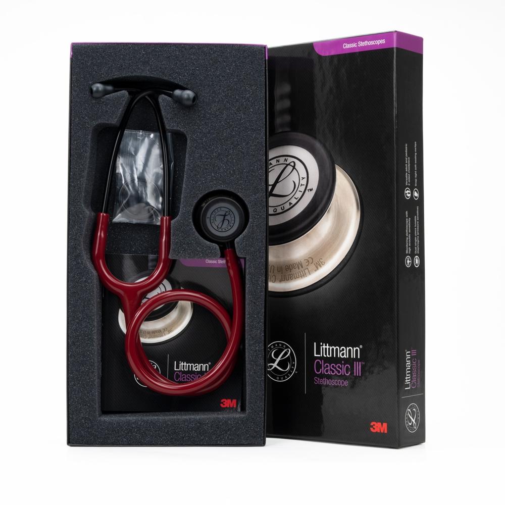 Estetoscopio Littmann Classic III Guinda Black Edition 5868