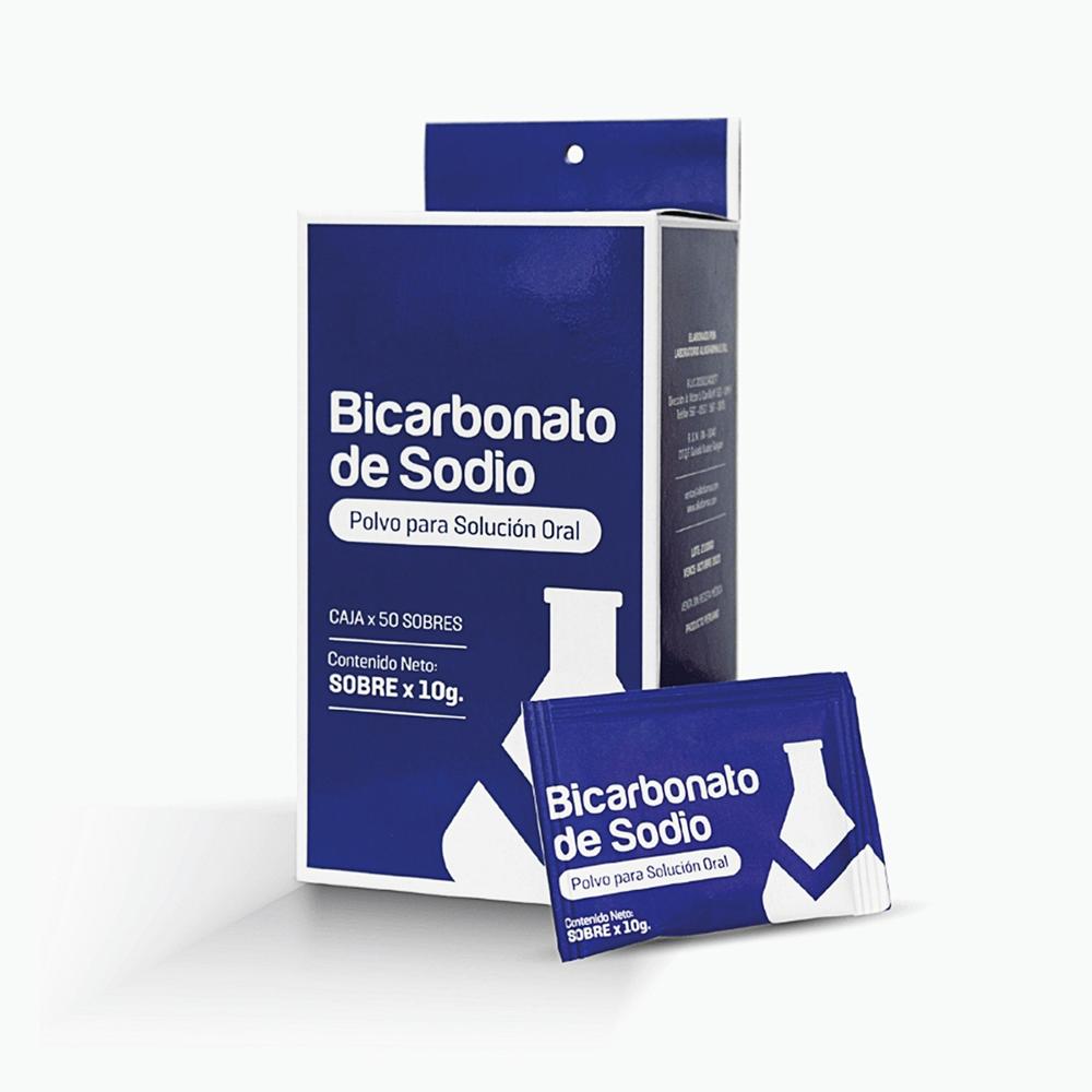 Bicarbonato de Sodio Polvo Sobres de 10 Gr Caja 50 Und