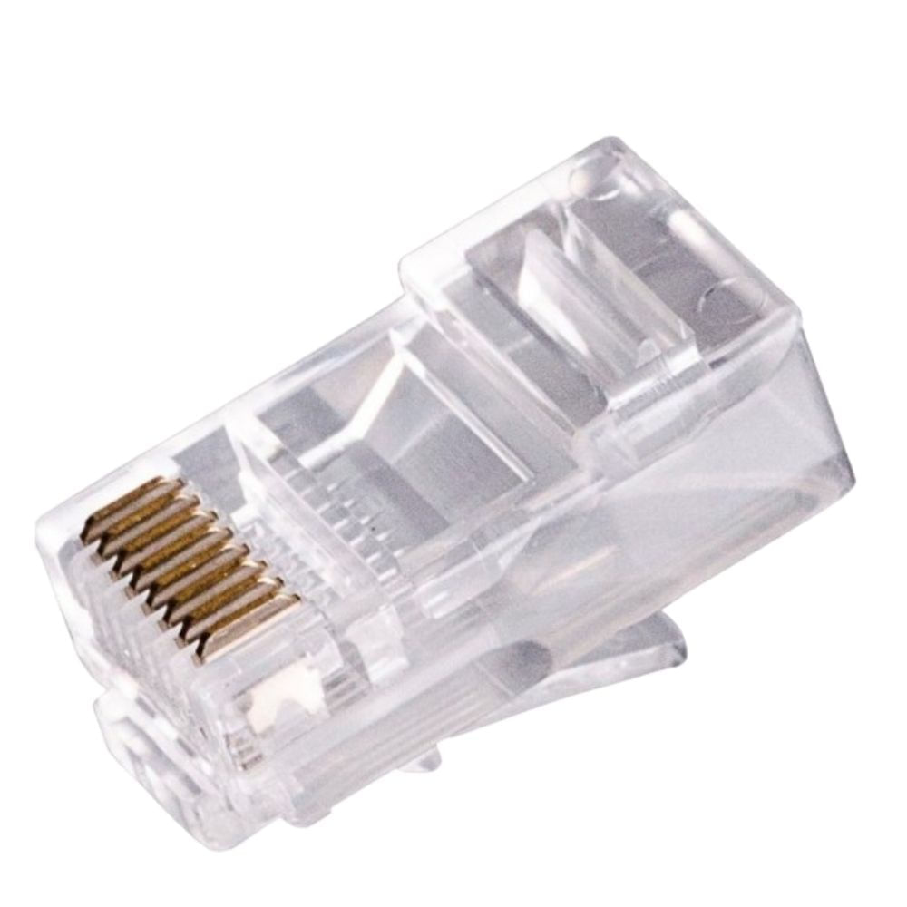 Conector Utp Plástico RJ45 8 Pines Contactos x 10 unidades - Oechsle