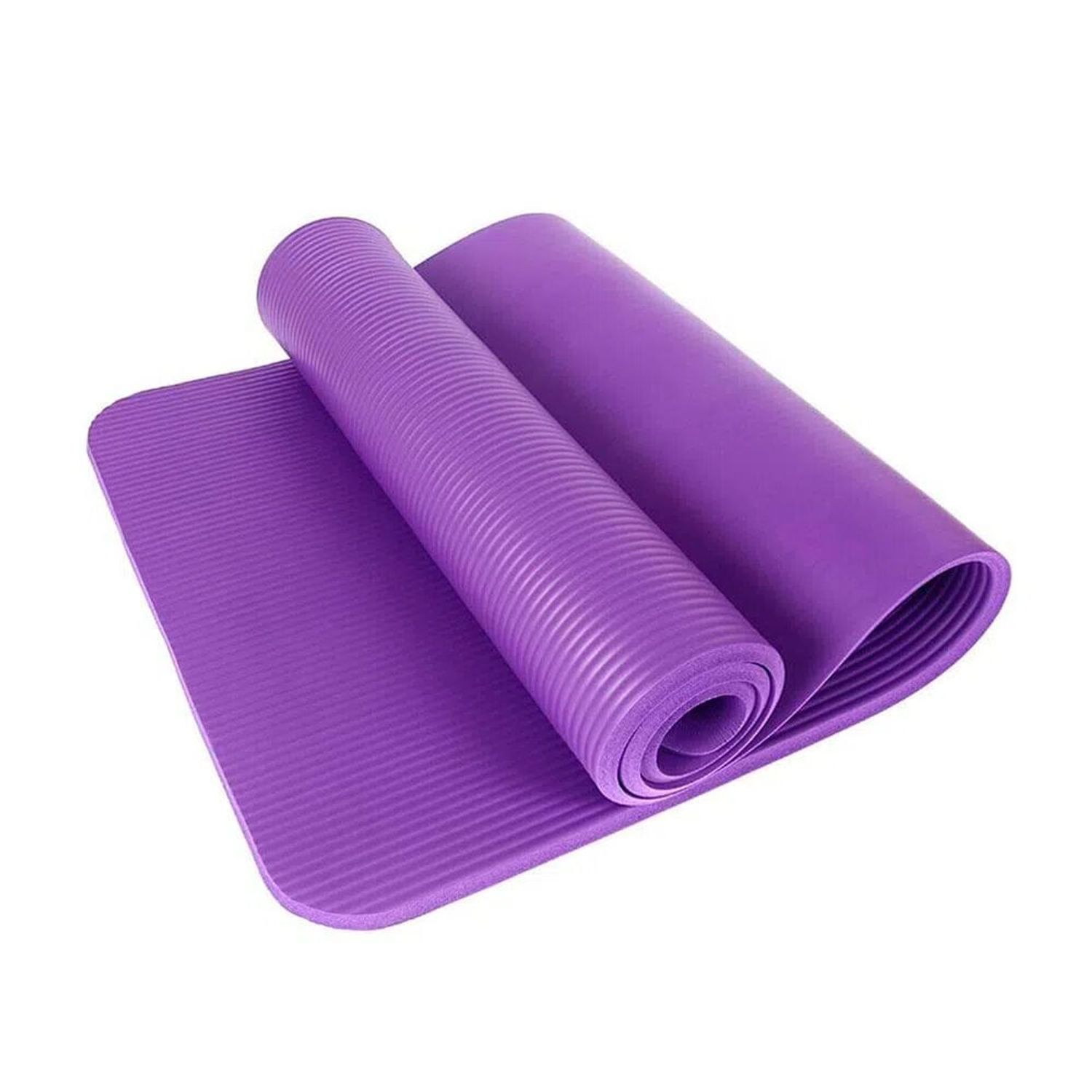 Mat de Yoga Pilates Fitness 10 mm Morado + Funda Transportadora Oechsle