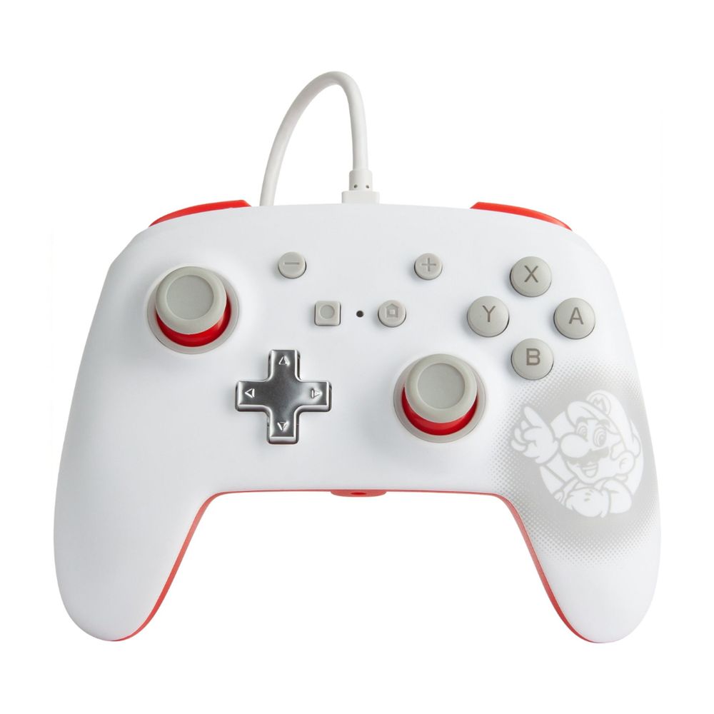 Mando Nintendo Switch Pro PowerA con Cable Mario White