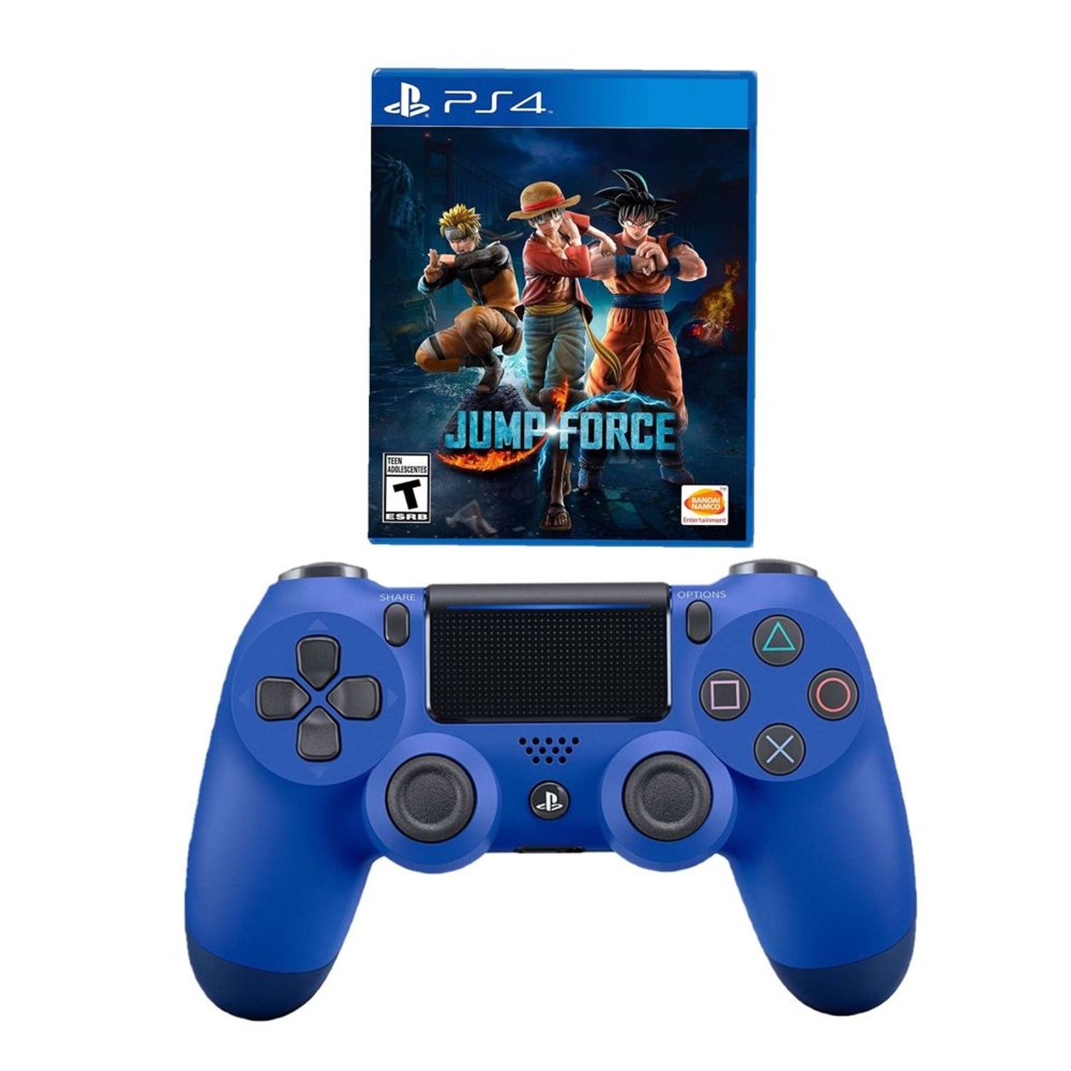 Mando Playstation 4 Dualshock Azul Juego Ps4 Jump Force Oechsle