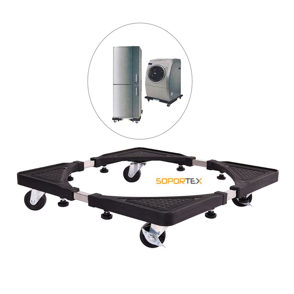 Base Movil Multifuncional Soportex SMS-02M Negro