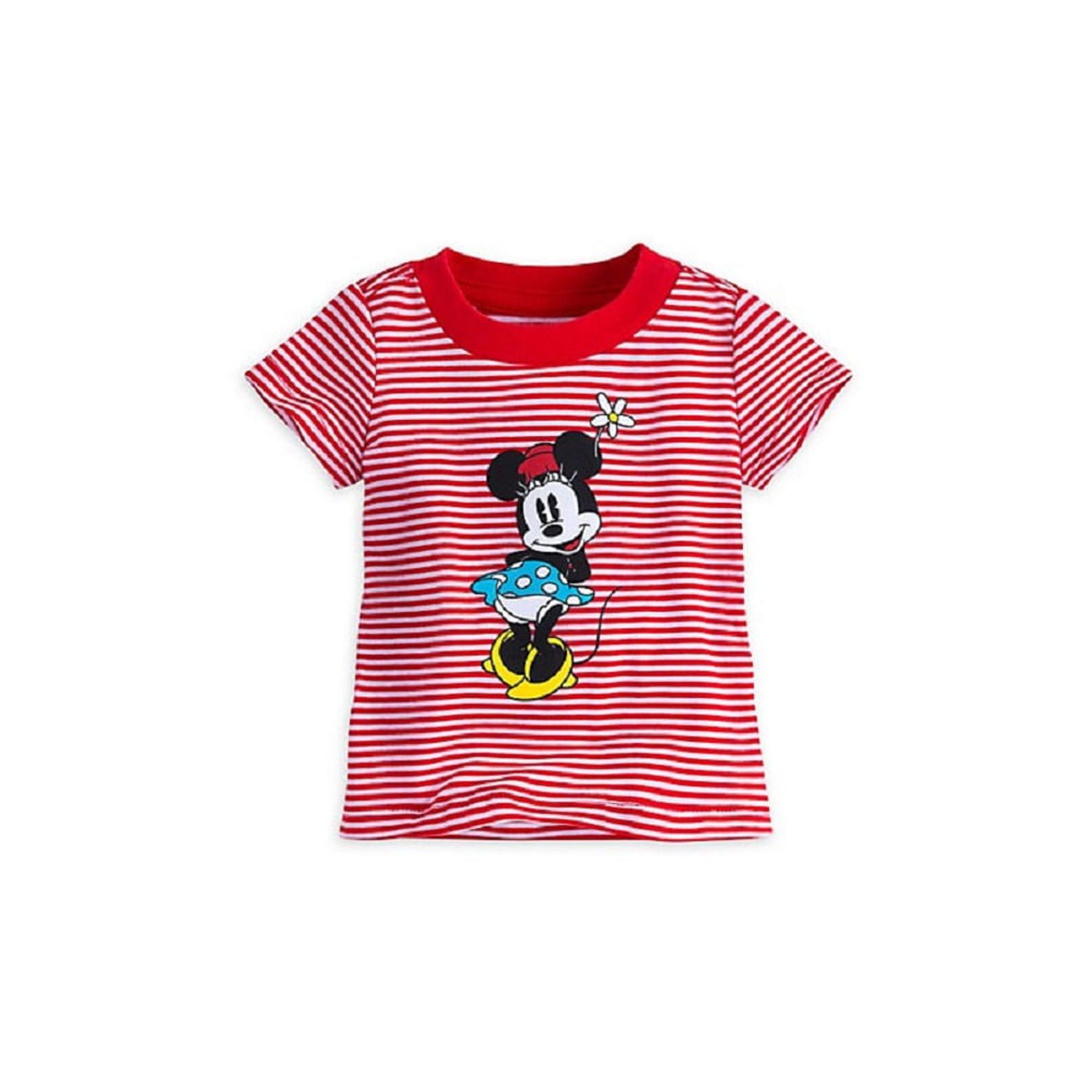 Camiseta Shop Disney a Rayas Minnie Mouse Manga Corta para Bebes Ninas de  18 a 24 Meses