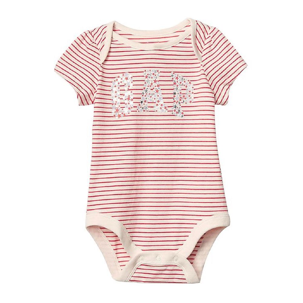 Enterizo Baby Gap a Rayas con Logo en el Pecho para Bebes Ninas de 6 a 12  Meses | Oechsle - Oechsle