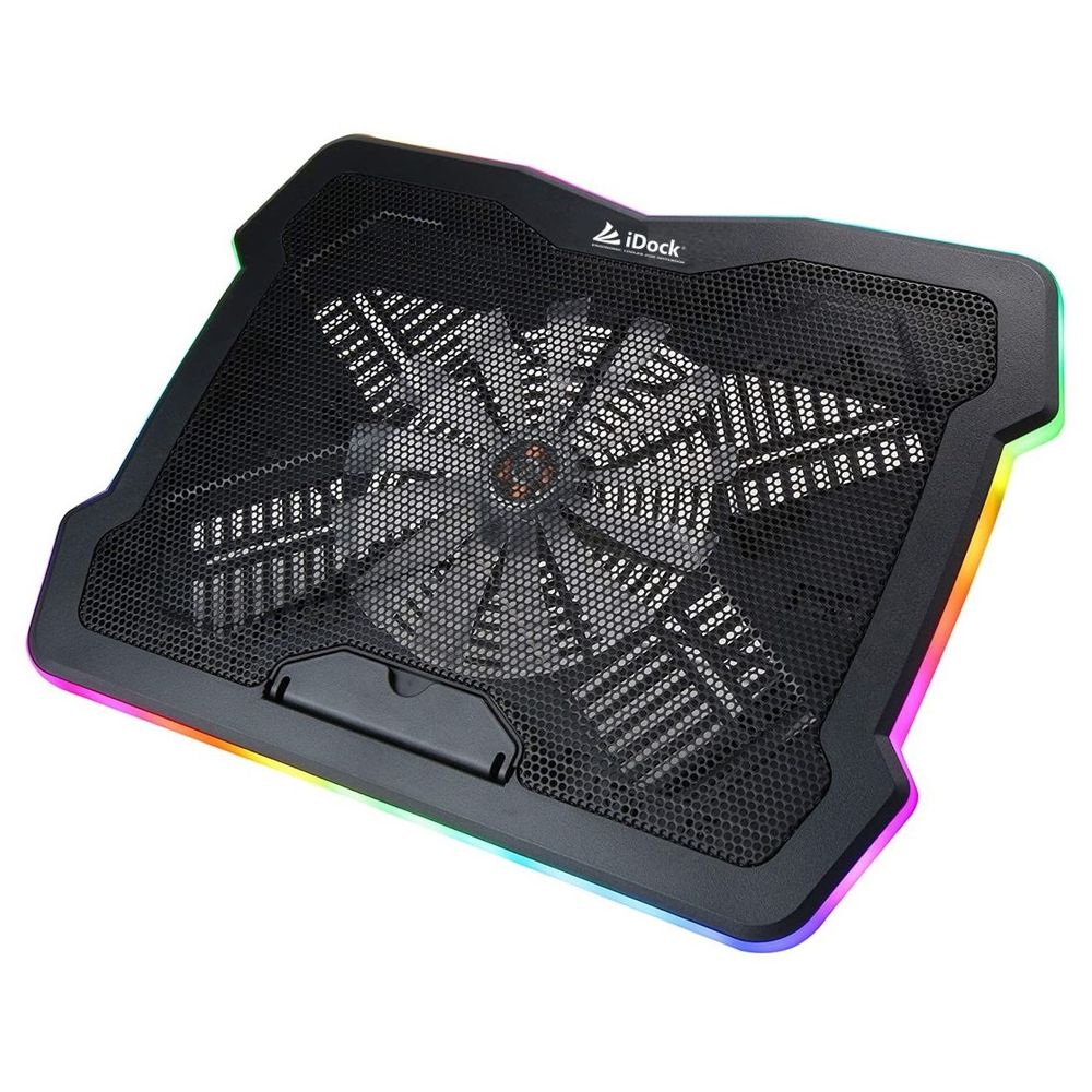Cooler iDock Turbine IDK-20 RGB con 5 Niveles Soporta hasta 17 Pulg