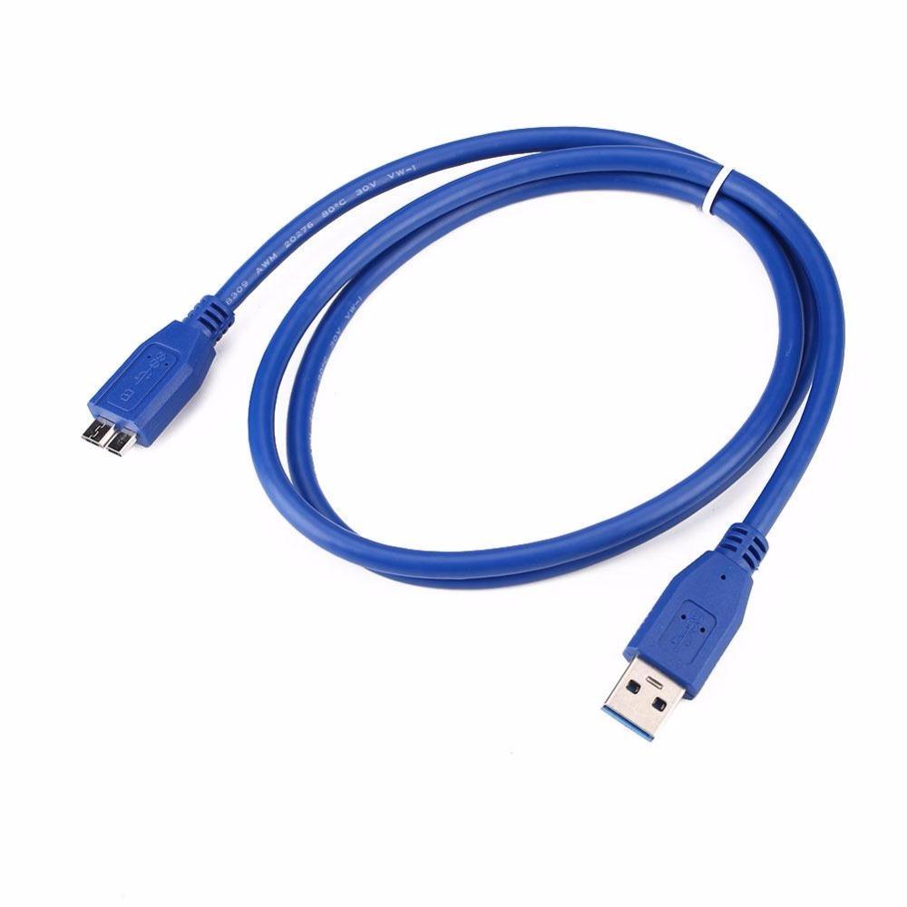 presión cuenta Lucro Cable USB 3.0 a Disco Duro Externo B 1.5m USB 3.0 a Micro B Azul | Oechsle  - Oechsle