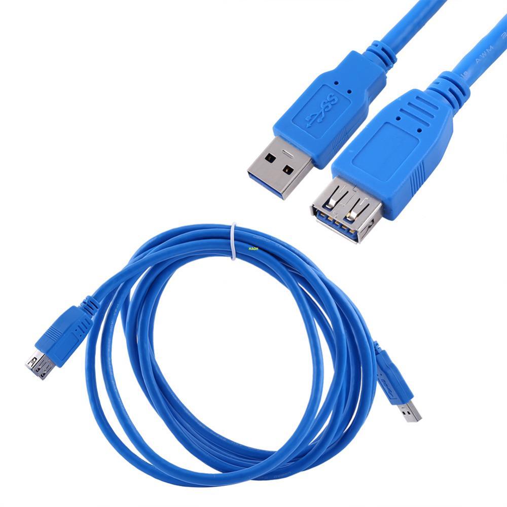 Cable Extensor USB 3.0 Macho a Hembra TrauTech De 3 Metros