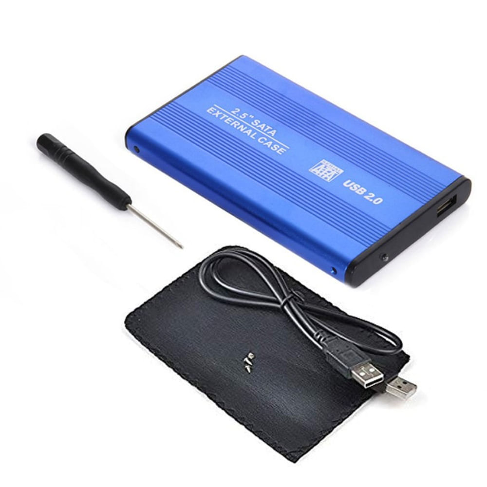 Case Duro Externo Sata 2.5" USB Laptop Azul | -