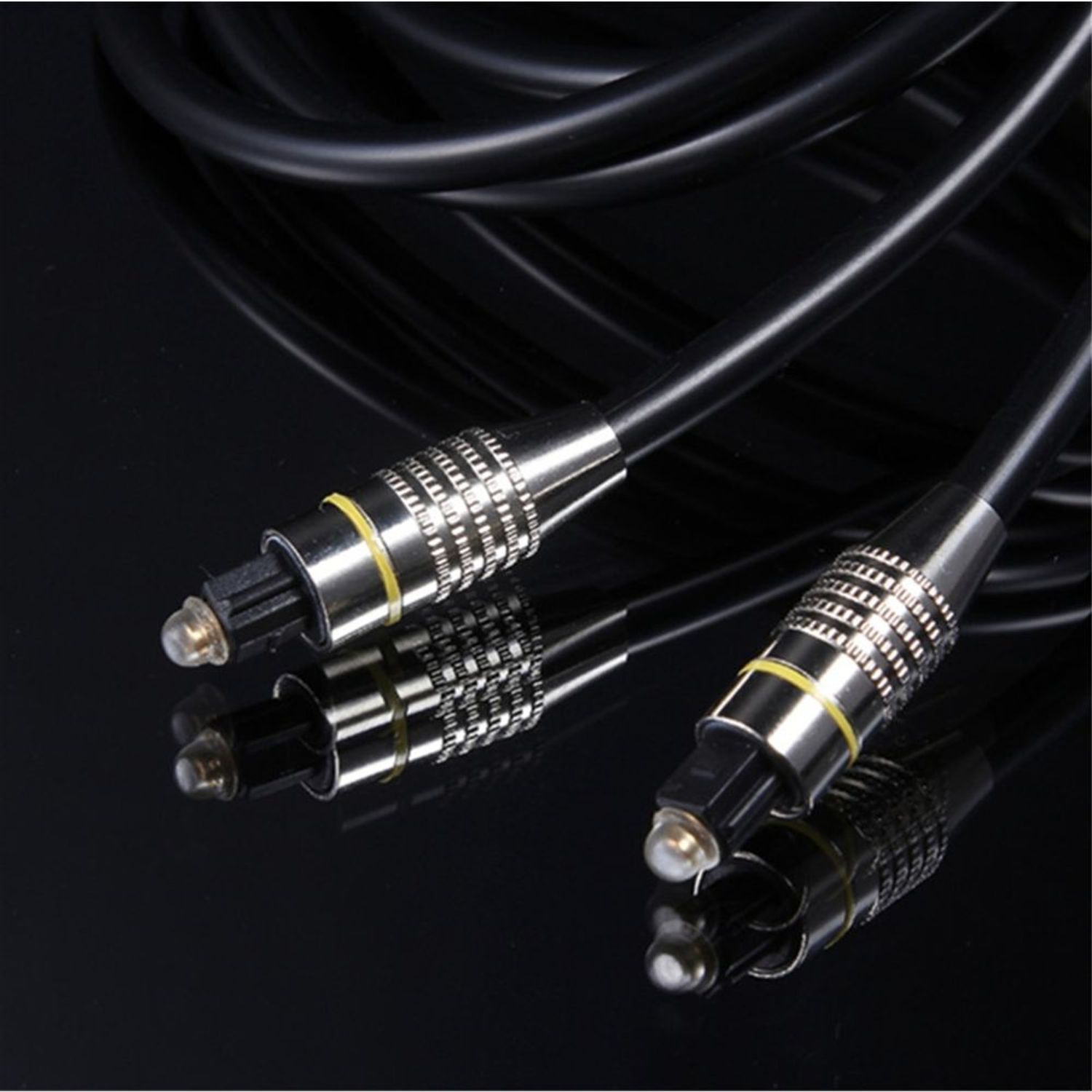 Cable Audio Optico Digital Fibra Optica 3 Metros Od 6.0mm Macho Negro Oechsle Oechsle