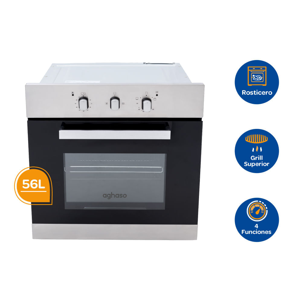COMBO Cocina empotrable SOLCO033 + Campana Venus Plus + Horno eléctrico -  Promart