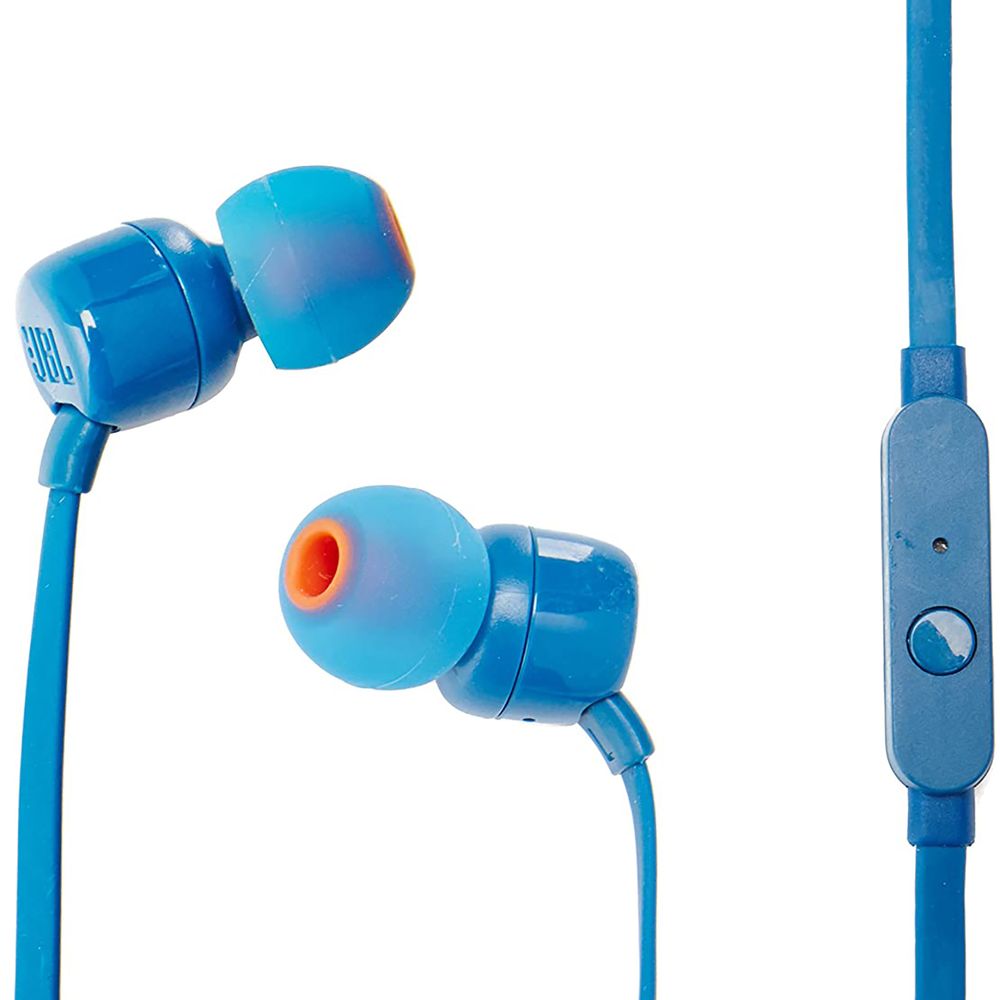 Audifonos JBL T110 Pure Bass Sound 3.5mm con Microfono Azul