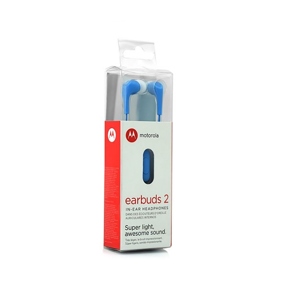 Audifonos Motorola SH006 Earbuds 2 con Microfono Azul