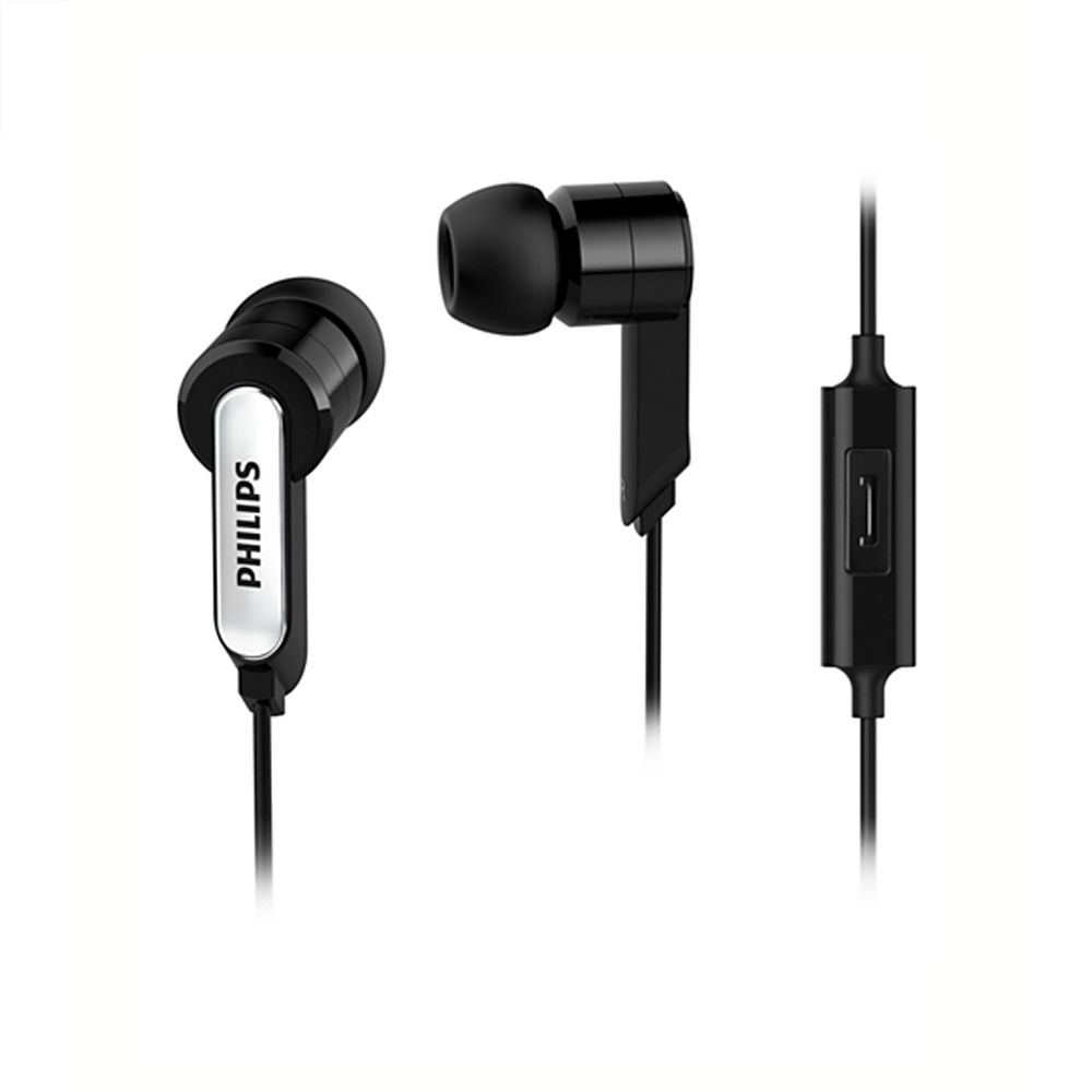 Audifonos Philips SHE1405 con Microfono Negro