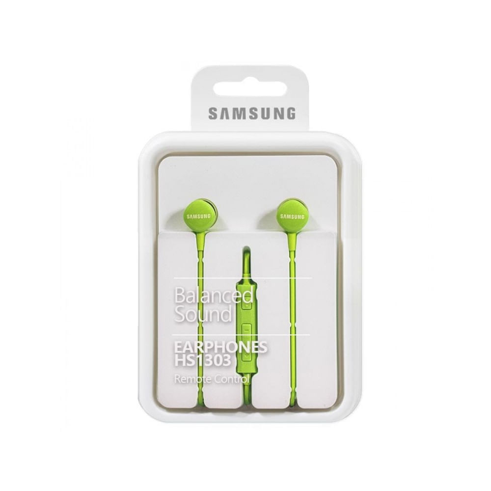 Audifonos Samsung EO-HS1303 Stereo In-Ear Control Volumen Verde