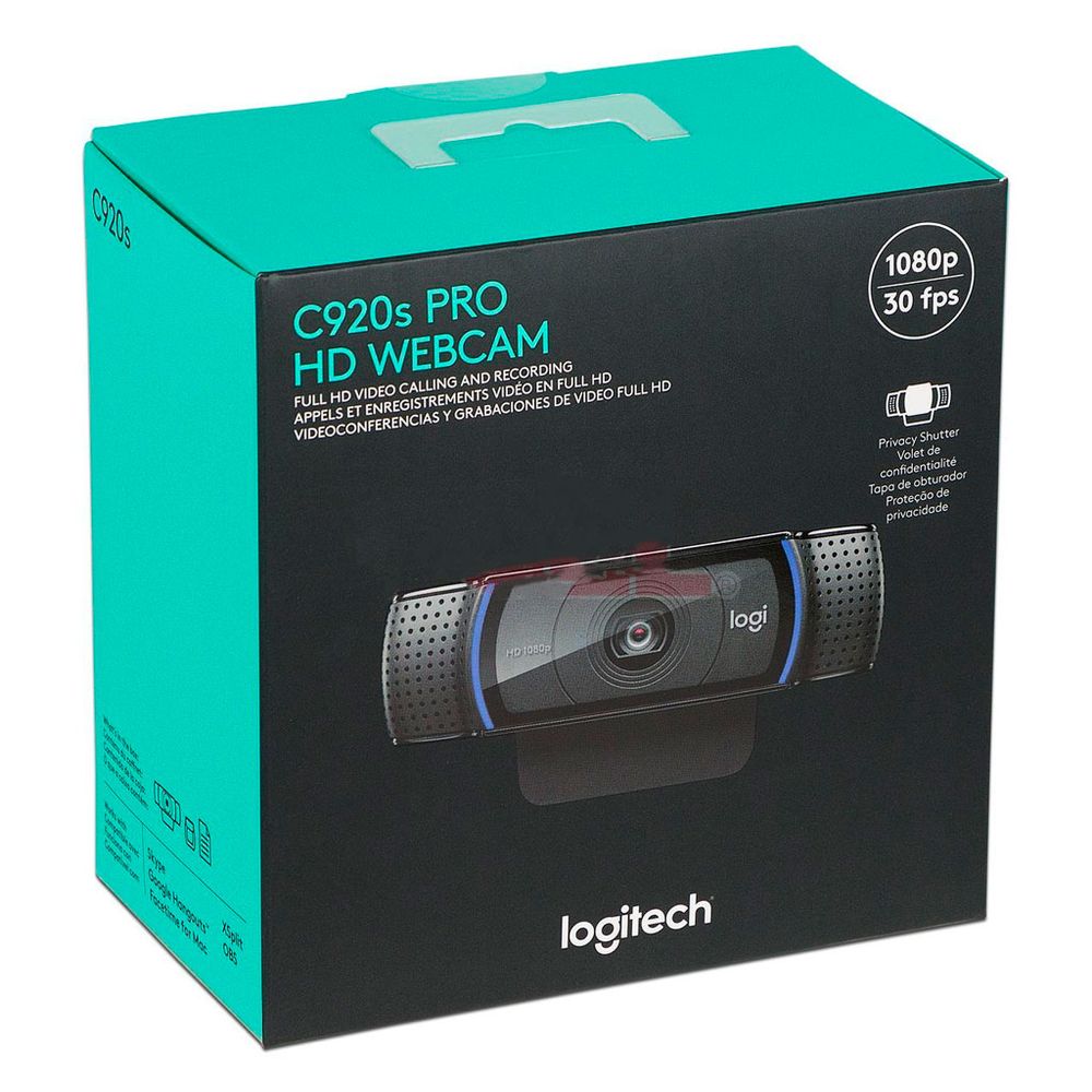 Camara Web Logitech C920s Pro Full HD 1080 Negro