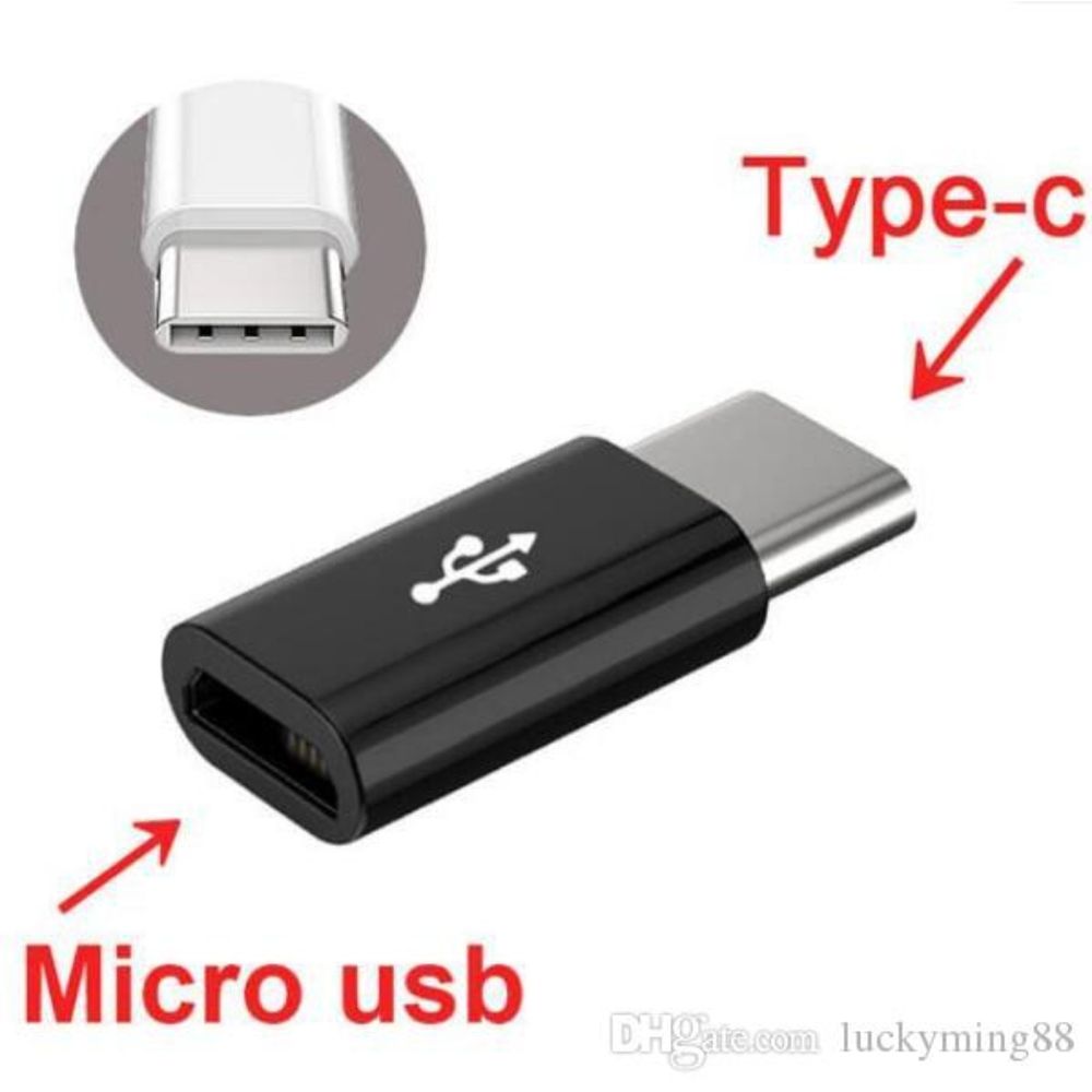 Adaptador USB-C hembra a Micro USB macho, conector USB tipo c a Micro USB,  salida de