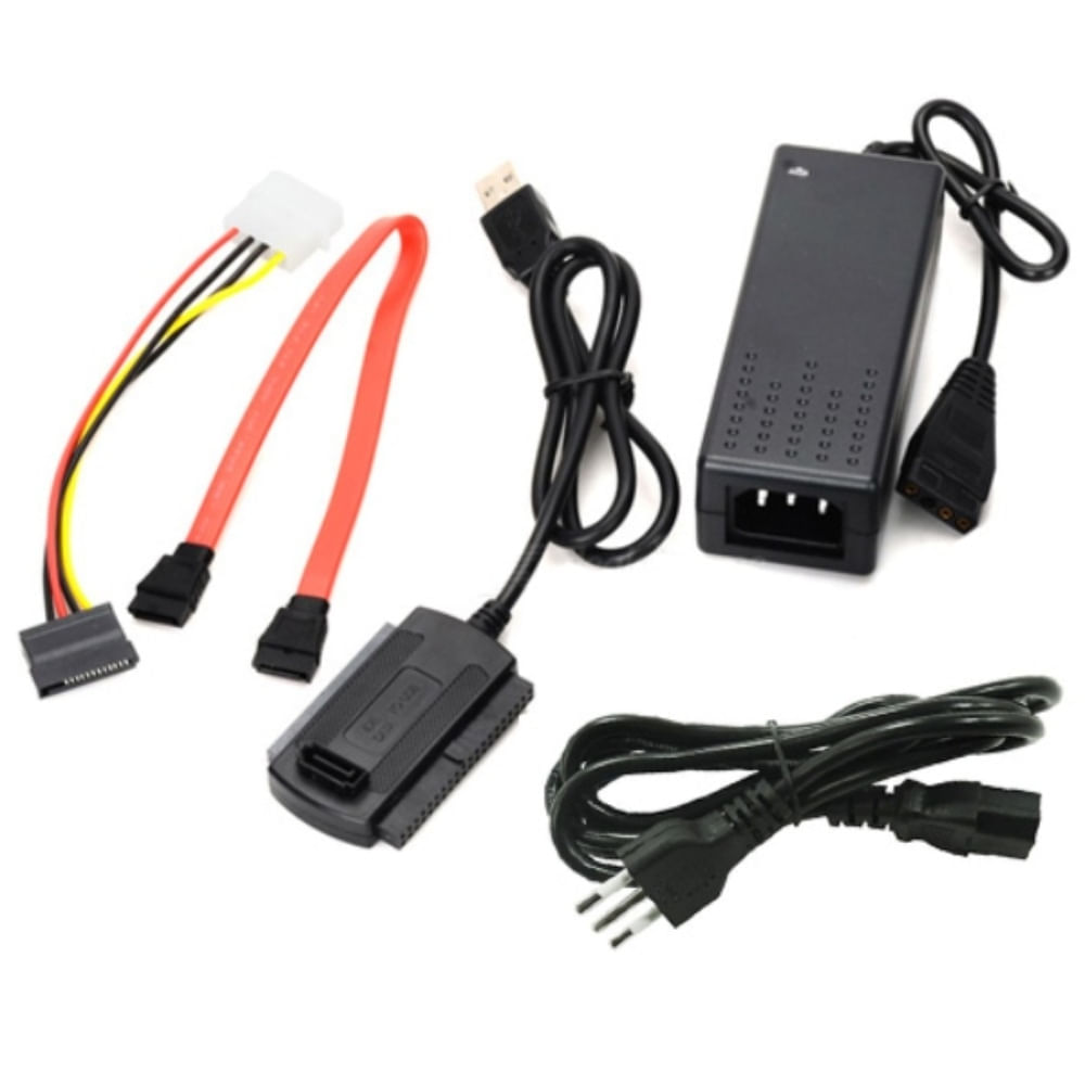 Adaptador de Disco Duro IDE SATA 2.5 3.5 a USB con Fuente Oechsle Adaptador de Disco Duro IDE SATA 2.5 3.5 a USB con Fuente Oechsle